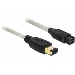 DeLOCK FireWire B A, 1m Harmaa