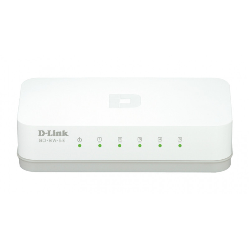 D-Link GO-SW-5E E verkkokytkin Hallitsematon Fast Ethernet (10 100) Valkoinen