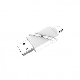 UNITEK Y-9323 kortinlukija USB 2.0 Type-A Type-C Valkoinen