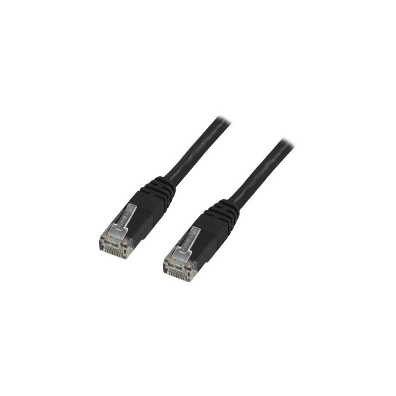 Deltaco TP-615S verkkokaapeli Musta 15 m Cat6