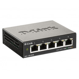D-Link DGS-1100-05V2 verkkokytkin Hallittu Gigabit Ethernet (10 100 1000) Musta