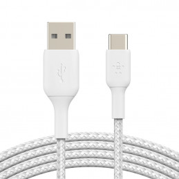 Belkin CAB002BT3MWH USB-kaapeli 3 m USB A USB C Valkoinen