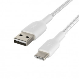 Belkin CAB002BT3MWH USB-kaapeli 3 m USB A USB C Valkoinen