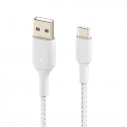 Belkin CAB002BT3MWH USB-kaapeli 3 m USB A USB C Valkoinen