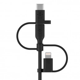 Belkin BOOST CHARGE USB-kaapeli 1 m USB A USB C Micro-USB B Lightning Musta