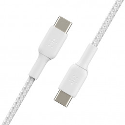 Belkin CAB004BT1MWH USB-kaapeli 1 m USB C Valkoinen