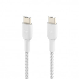 Belkin CAB004BT1MWH USB-kaapeli 1 m USB C Valkoinen