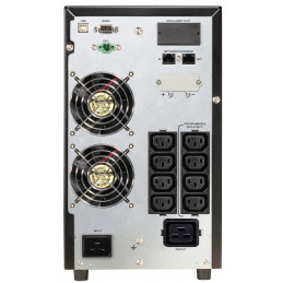 PowerWalker VFI 3000 CG PF1 Taajuuden kaksoismuunnos (verkossa) 3 kVA 3000 W 9 AC-pistorasia(a)