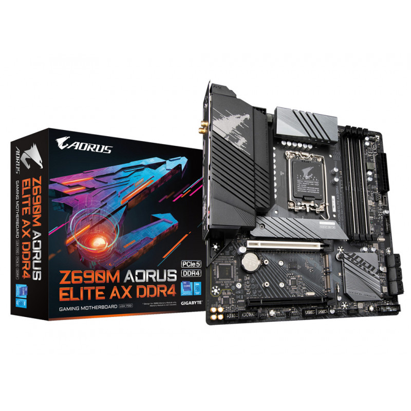 Gigabyte Z690M AORUS ELITE AX DDR4 Intel Z690 Express LGA 1700 mikro ATX