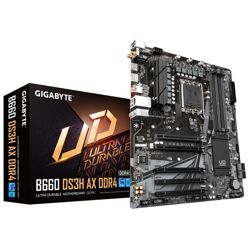 Gigabyte B660 DS3H AX DDR4 emolevy Intel B660 LGA 1700 ATX