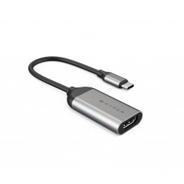 HYPER HD-H8K videokaapeli-adapteri USB Type-C HDMI Ruostumaton teräs