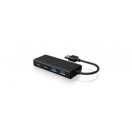 RaidSonic IB-HUB1426-U3 keskitin USB 3.2 Gen 1 (3.1 Gen 1) Type-A 5000 Mbit s Musta