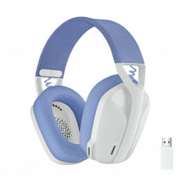 Logitech G G435 LIGHTSPEED Wireless Gaming Headset Kuulokkeet Langaton Pääpanta Pelaaminen Bluetooth Valkoinen