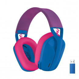 Logitech G G435 LIGHTSPEED Wireless Gaming Headset Kuulokkeet Langaton Pääpanta Pelaaminen Bluetooth Sininen