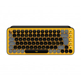 Logitech POP Keys Wireless Mechanical Keyboard With Emoji Keys näppäimistö RF Wireless + Bluetooth QWERTY Pohjoismainen Musta,