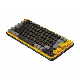 Logitech POP Keys Wireless Mechanical Keyboard With Emoji Keys näppäimistö RF Wireless + Bluetooth QWERTY Pohjoismainen Musta,