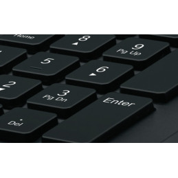 Logitech Keyboard K280e for Business näppäimistö USB QWERTY Pohjoismainen Musta