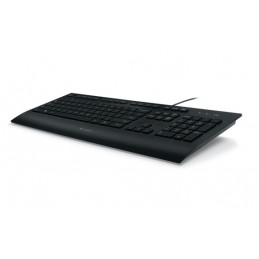 Logitech Keyboard K280e for Business näppäimistö USB QWERTY Pohjoismainen Musta