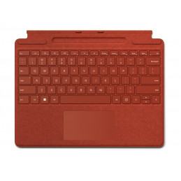 Microsoft Surface Pro Signature Keyboard Punainen Microsoft Cover port QWERTY Pohjoismainen