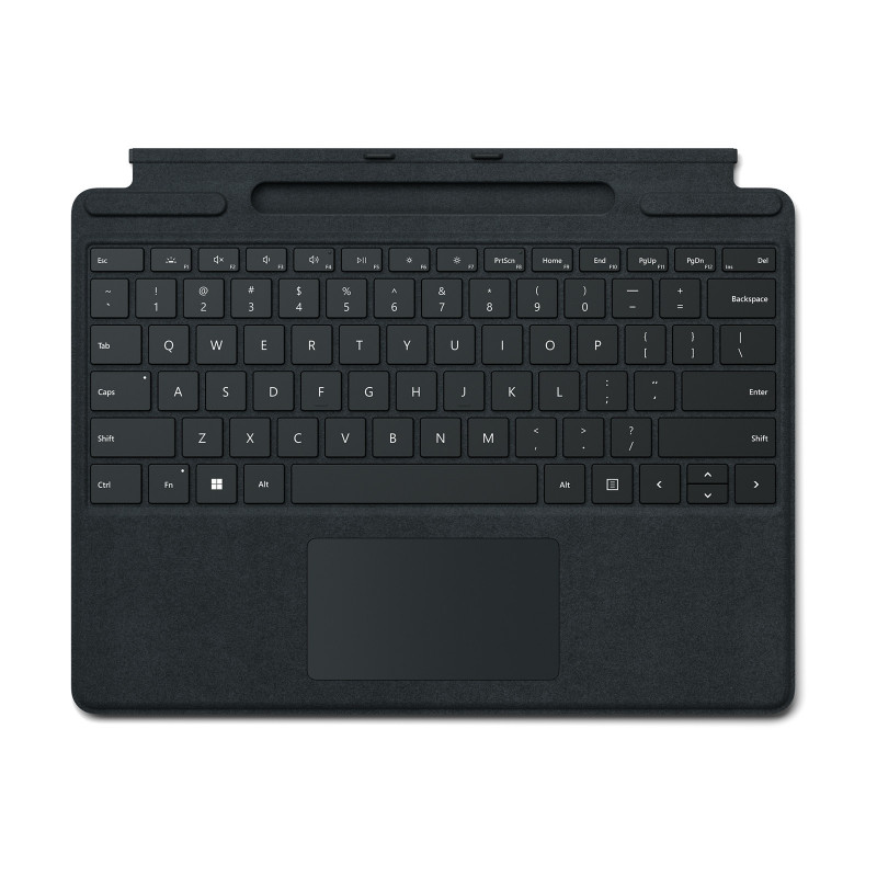 Microsoft Surface Pro Signature Keyboard Musta Microsoft Cover port QWERTY Pohjoismainen