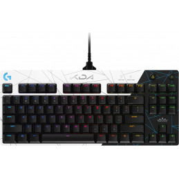 Logitech G G PRO K DA Mechanical Gaming Keyboard näppäimistö USB Pohjoismainen Musta, Sininen, Valkoinen