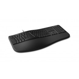 Microsoft Ergonomic näppäimistö USB QWERTY Pohjoismainen Musta
