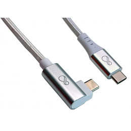 Ochno O-USBG2-70-2 USB-kaapeli 0,7 m USB 3.2 Gen 2 (3.1 Gen 2) USB C Alumiini, Valkoinen