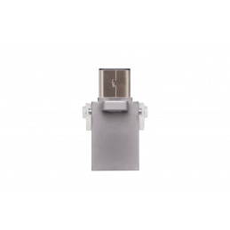 Kingston Technology DataTraveler microDuo 3C 32GB USB-muisti USB Type-A   USB Type-C 3.2 Gen 1 (3.1 Gen 1) Hopea