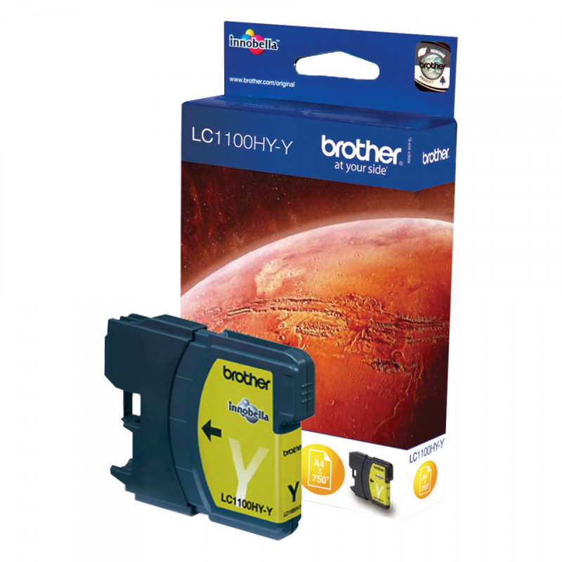 Brother LC-1100HYY Ink Cartridge mustekasetti 1 kpl Alkuperäinen Keltainen