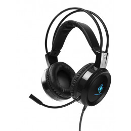 Deltaco GAM-105 kuulokkeet ja kuulokemikrofoni Langallinen Pääpanta Pelaaminen USB A-tyyppi Musta
