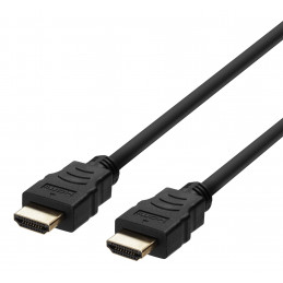 Deltaco HU-20-K HDMI-kaapeli 2 m HDMI-tyyppi A (vakio) Musta