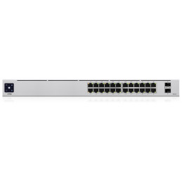 Ubiquiti Networks UniFi 24-Port PoE Hallittu L2 L3 Gigabit Ethernet (10 100 1000) Power over Ethernet -tuki 1U Hopea