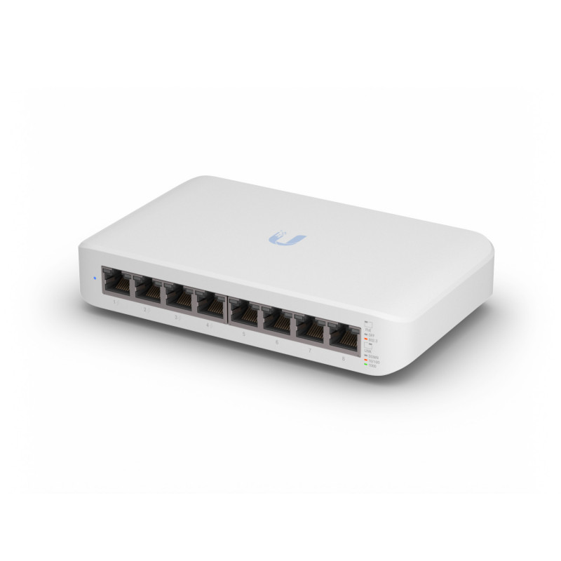 Ubiquiti Networks UniFi Switch Lite 8 PoE Hallittu L2 Gigabit Ethernet (10 100 1000) Power over Ethernet -tuki Valkoinen