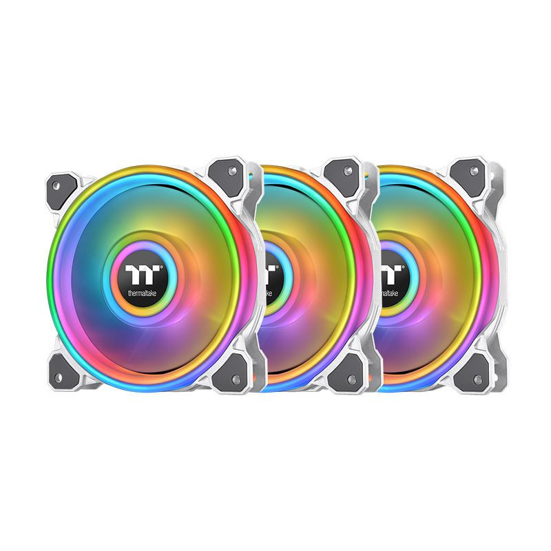 Thermaltake Riing Quad 12 RGB Tietokonekotelo Tuuletin 12 cm Valkoinen