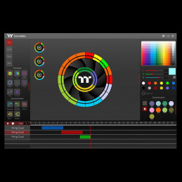 Thermaltake Riing Quad 12 RGB Tietokonekotelo Tuuletin 12 cm Valkoinen