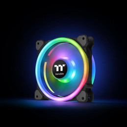 Thermaltake Riing Trio 14 RGB TT Premium Edition Suoritin Tuuletin 14 cm Musta, Harmaa