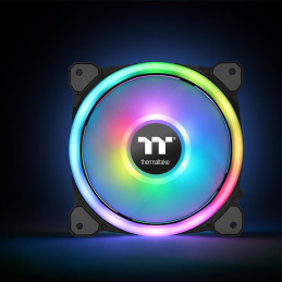 Thermaltake Riing Trio 14 RGB TT Premium Edition Suoritin Tuuletin 14 cm Musta, Harmaa