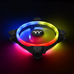 Thermaltake Riing Trio 14 RGB TT Premium Edition Suoritin Tuuletin 14 cm Musta, Harmaa