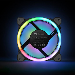 Thermaltake Riing Trio 12 LED RGB Radiator Fan TT Premium Edition Tietokonekotelo Tuuletin 12 cm