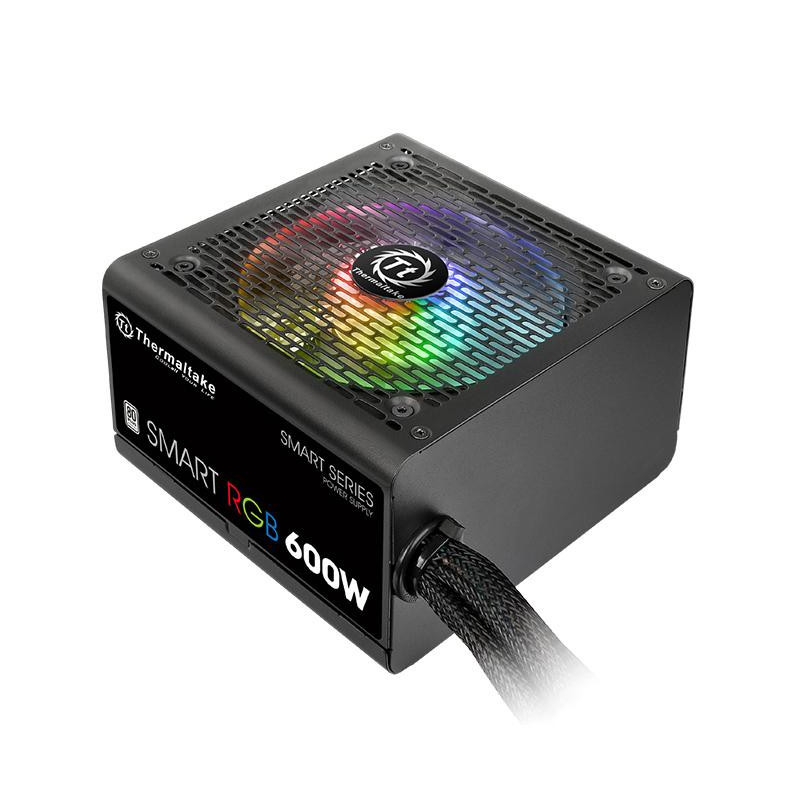 Thermaltake Smart RGB virtalähdeyksikkö 600 W 20+4 pin ATX ATX Musta