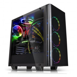 Thermaltake View 21 Tempered Glass Edition Midi Tower Musta