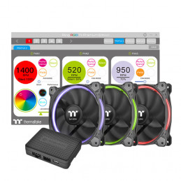 Thermaltake CL-F051-PL14SW-A computer cooling system Tietokonekotelo Tuuletin 14 cm