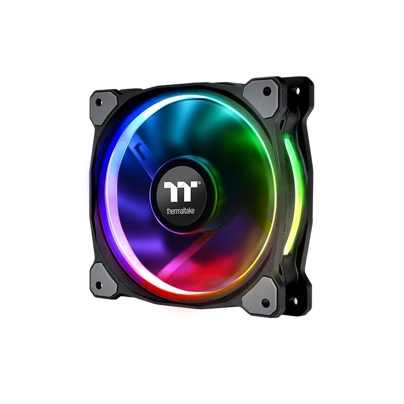 Thermaltake CL-F076-PL12SW-A computer cooling system Tietokonekotelo Tuuletin 12 cm Musta