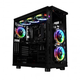 Thermaltake CL-F076-PL12SW-A computer cooling system Tietokonekotelo Tuuletin 12 cm Musta