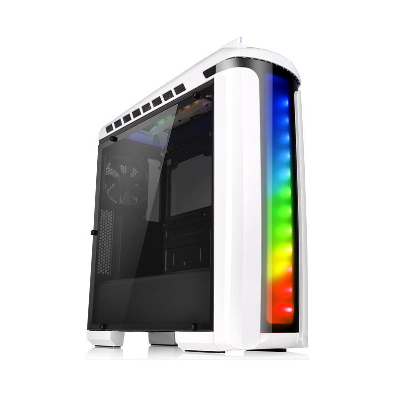 Thermaltake Versa C22 RGB Snow Edition Midi Tower Musta, Valkoinen