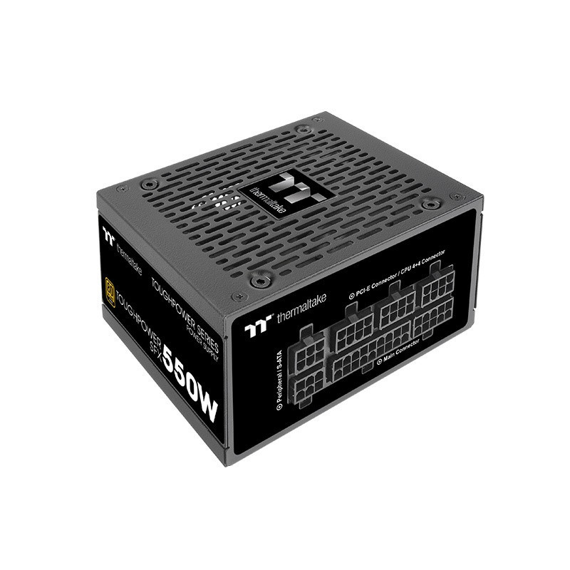 Thermaltake PS-STP-0550FNFAGE-1 virtalähdeyksikkö 550 W 24-pin ATX SFX Musta