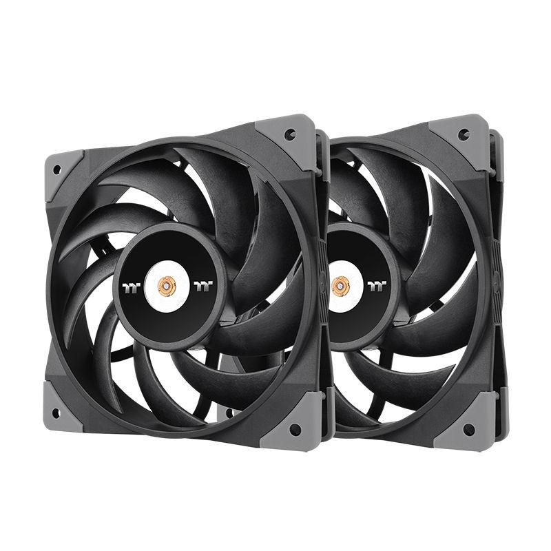 Thermaltake TOUGHFAN 12 Tietokonekotelo Tuuletin 12 cm Musta 2 kpl