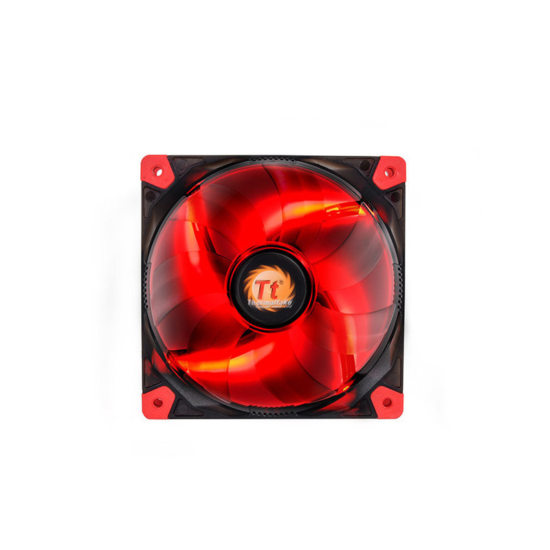 Thermaltake Luna 12 LED Re Tietokonekotelo Tuuletin 12 cm Musta, Punainen, Läpinäkyvä