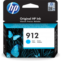 HP 912 alkuperäinen syaani mustepatruuna