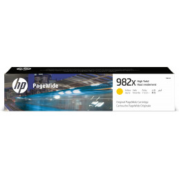 HP 982X alkuperäinen riittoisa keltainen PageWide -kasetti